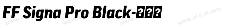 FF Signa Pro Black字体转换
